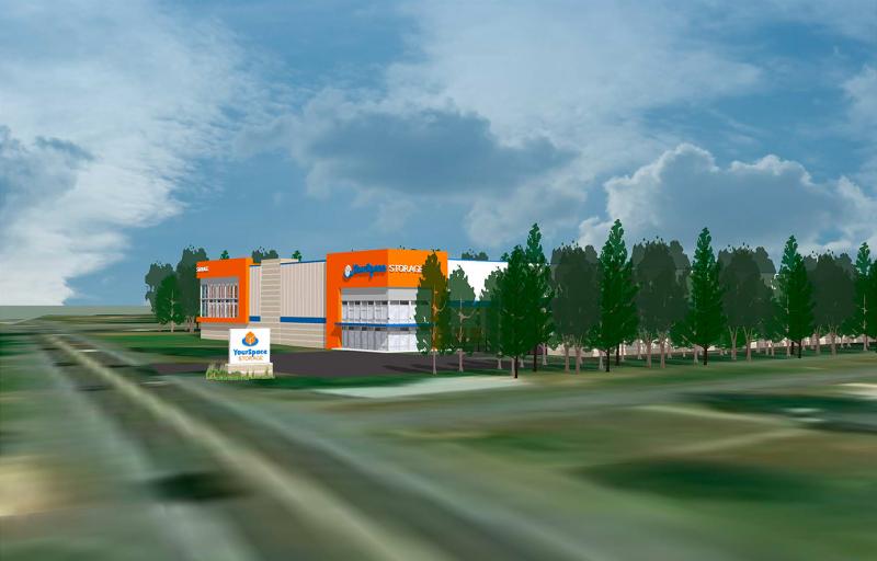 Maryland-based Peak Management is proposing to build a new storage facility on Route 16 in Milton. Concept plans were presented to the Milton Planning and Zoning Commission April 19. The facility would require a special-use permit in order to build the three-story complex, which would be across from the proposed Royal Farms on Route 16. SUBMITTED GRAPHIC